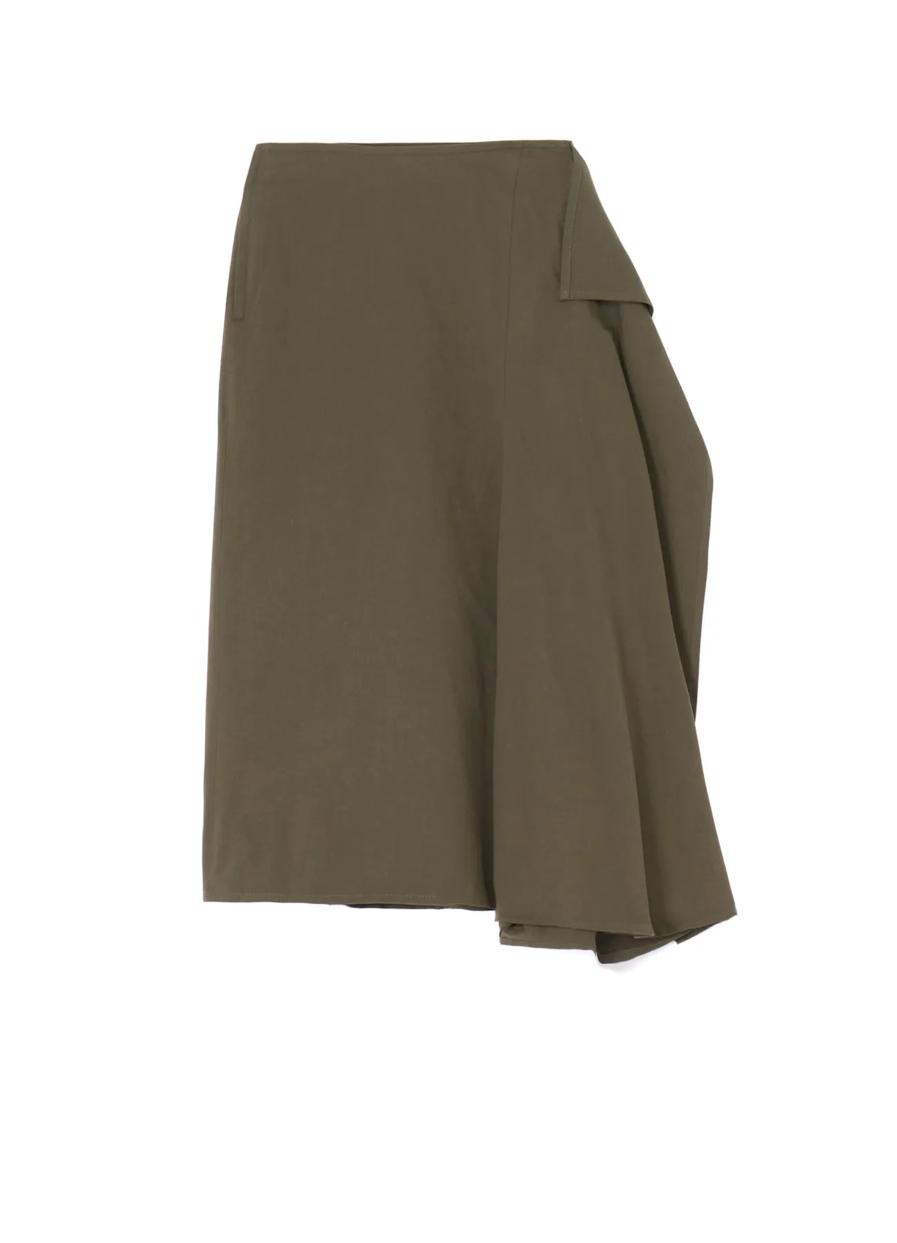 30/-COTTON TWILL DRAPE DETAIL SKIRT PANTS