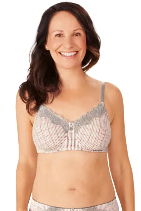 Amoena Luna Padded Wire-Free Bra, Grey Multi (45027)