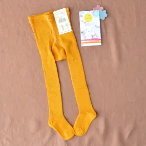 Baby Tights in 100% Organic Merino Wool - Sonne 02 (12-24m) *SECONDS/YOU MEND IT!