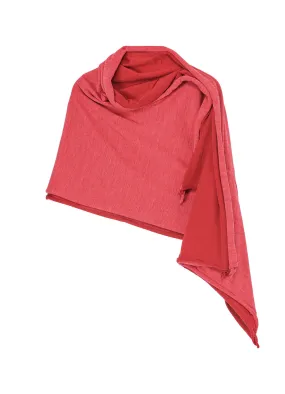 BIG LOGO JERSEY PONCHO SNOOD