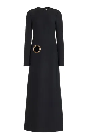 Cadell Dress in Silk Wool Cady