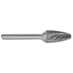 Carbide Bur, Tree, 1/2 In, 1/4 Shank