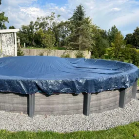 Deluxe Winter Cover for 21 ft Round Pools, 8 Year Warranty