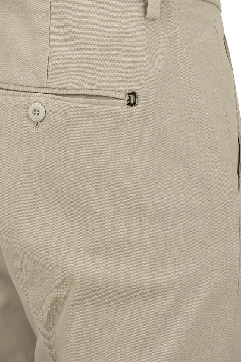 GAUBERT - SLIM-FIT GABARDINE TROUSERS