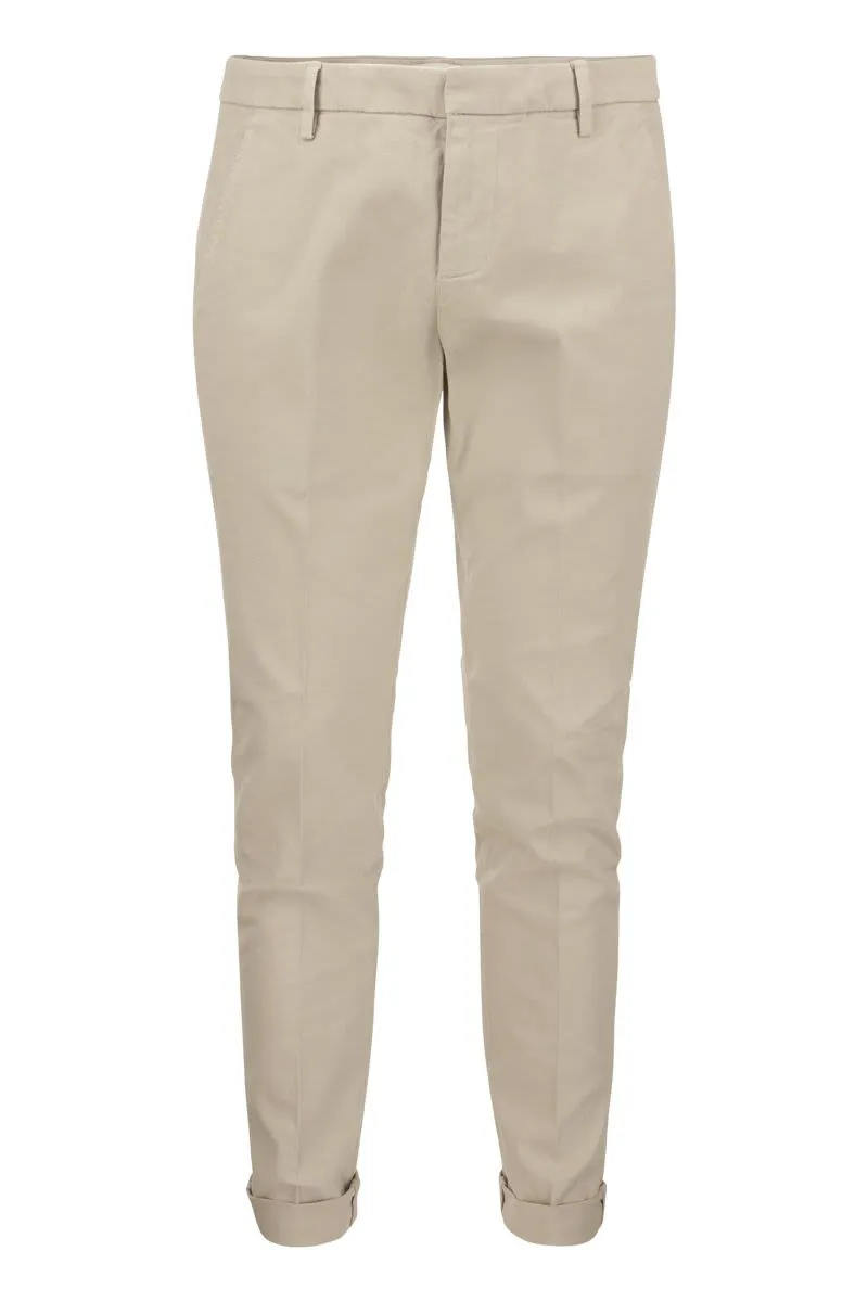 GAUBERT - SLIM-FIT GABARDINE TROUSERS