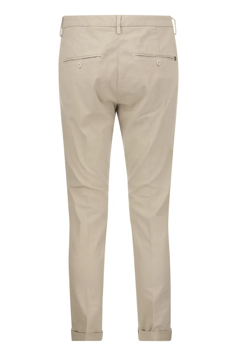 GAUBERT - SLIM-FIT GABARDINE TROUSERS