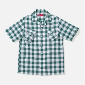 Gingham Cargo Shirt - Green