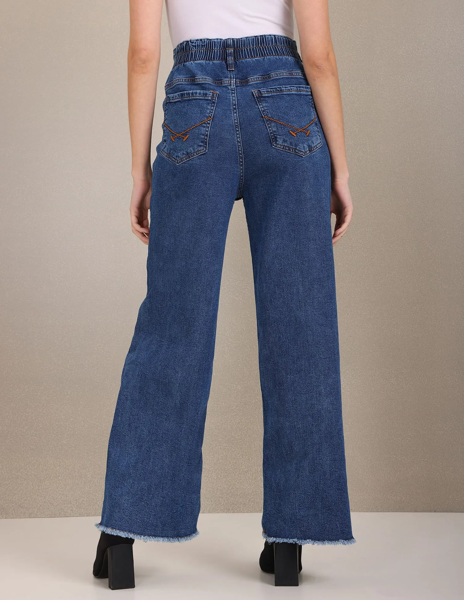 High Rise Wide Leg Jeans