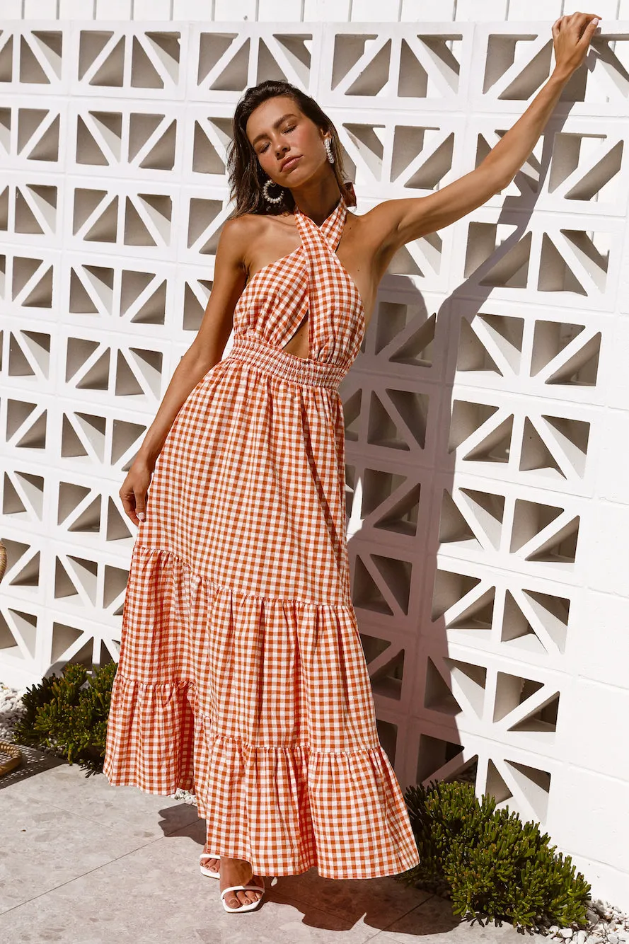 Important Piece Maxi Dress Orange