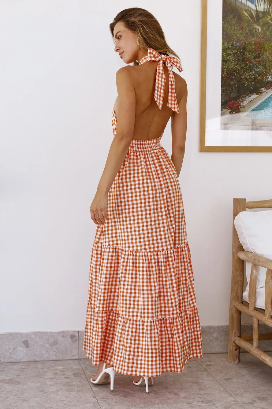 Important Piece Maxi Dress Orange