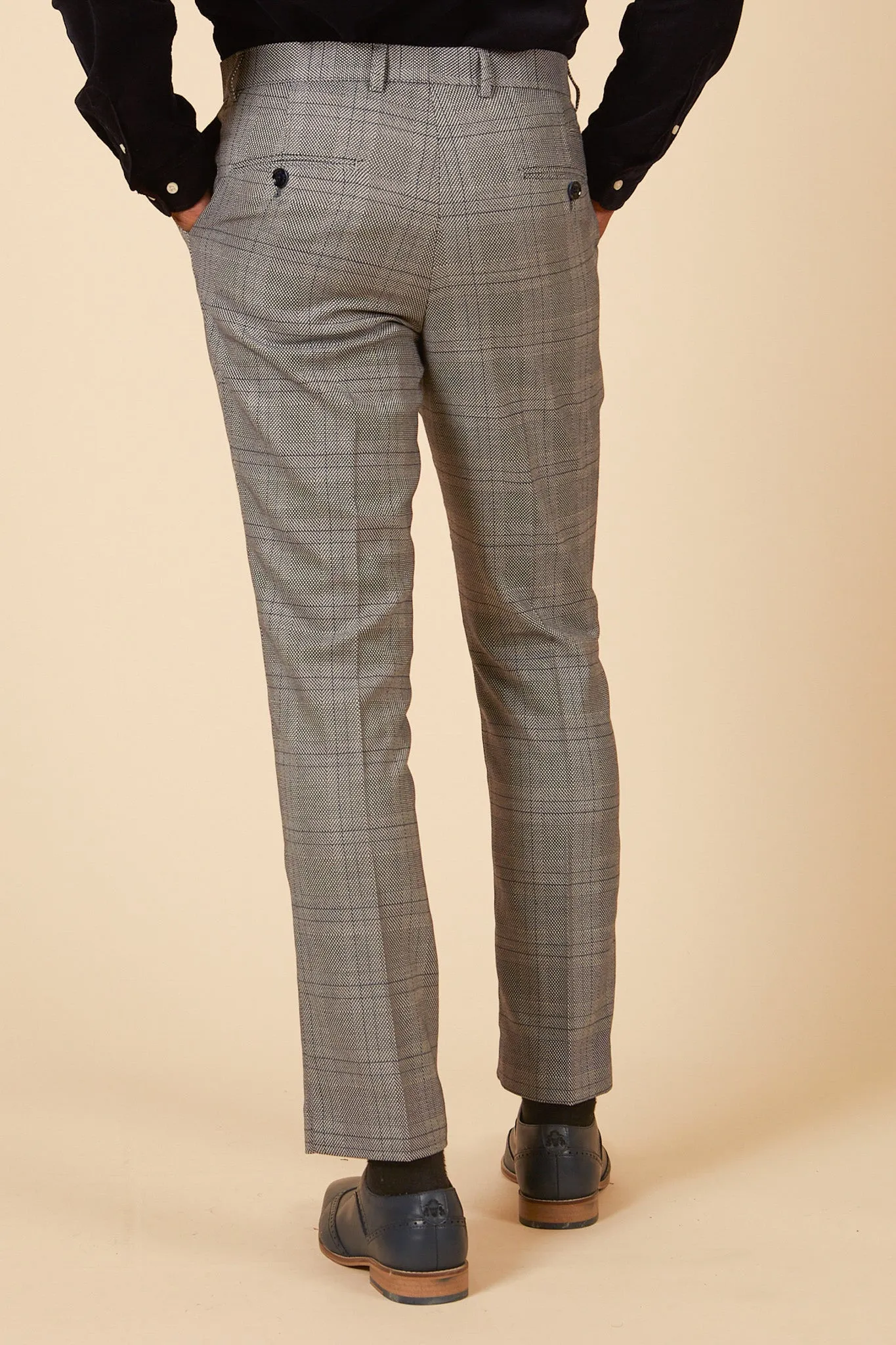 JERRY - Grey Check Two Piece Suit