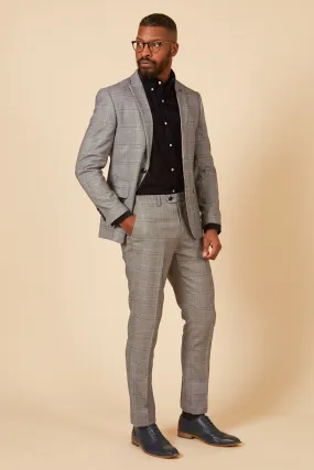 JERRY - Grey Check Two Piece Suit