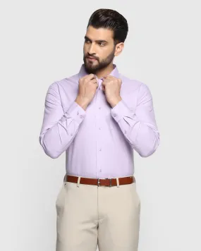 Non Iron Formal Purple Textured Shirt - Dosip