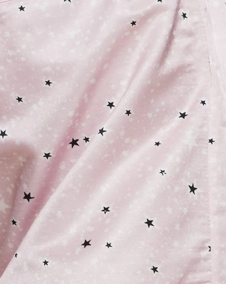 Ronja Cotton Silk Pyjama in Powder Stars - Bottom