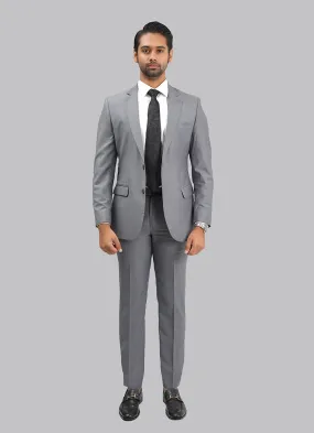 Steel Grey Plain 2-Piece Suit