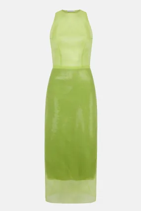 Winslet Dress in Green Jelly Sequins