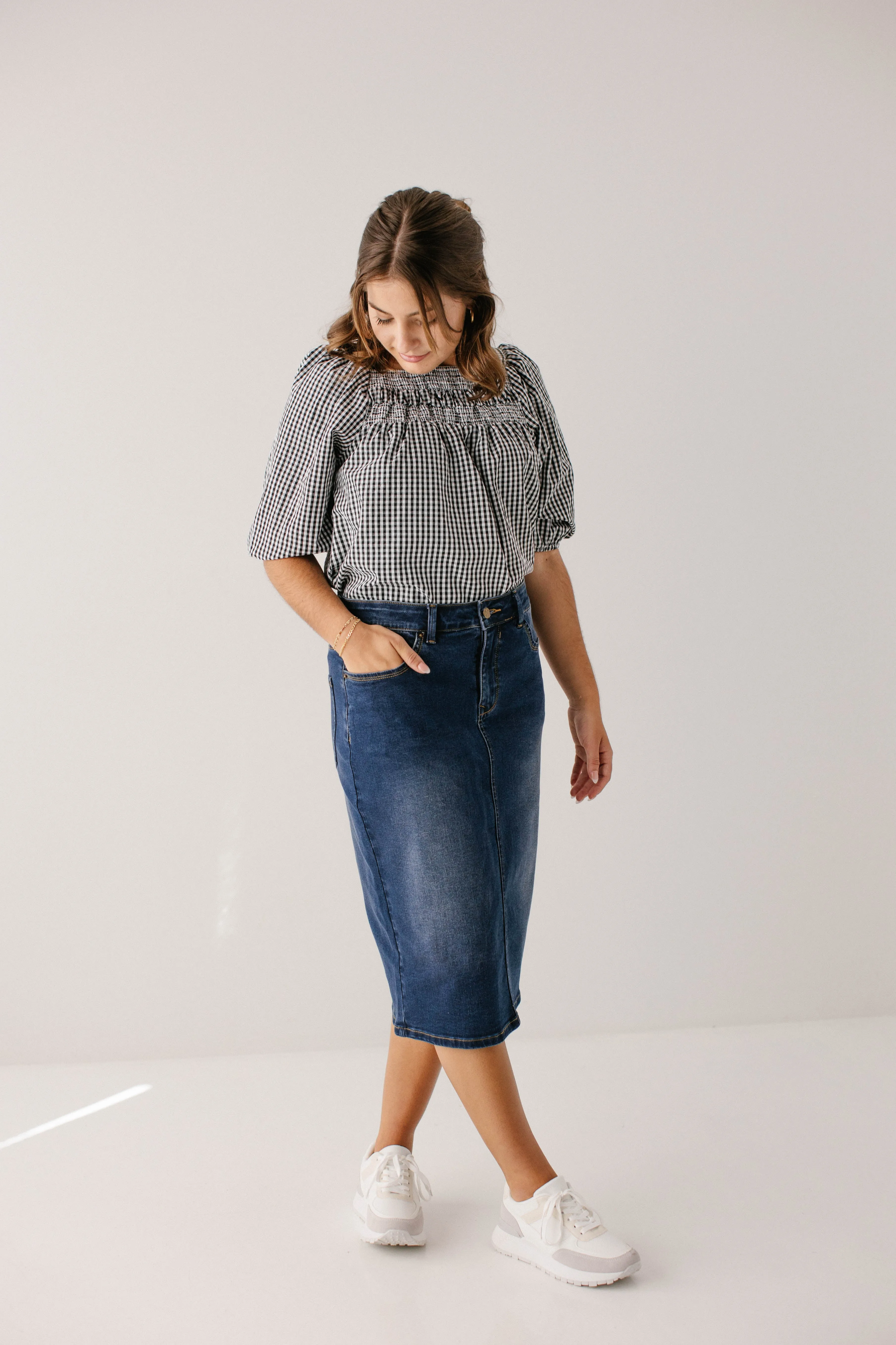 'Wren' Classic Denim Skirt FINAL SALE