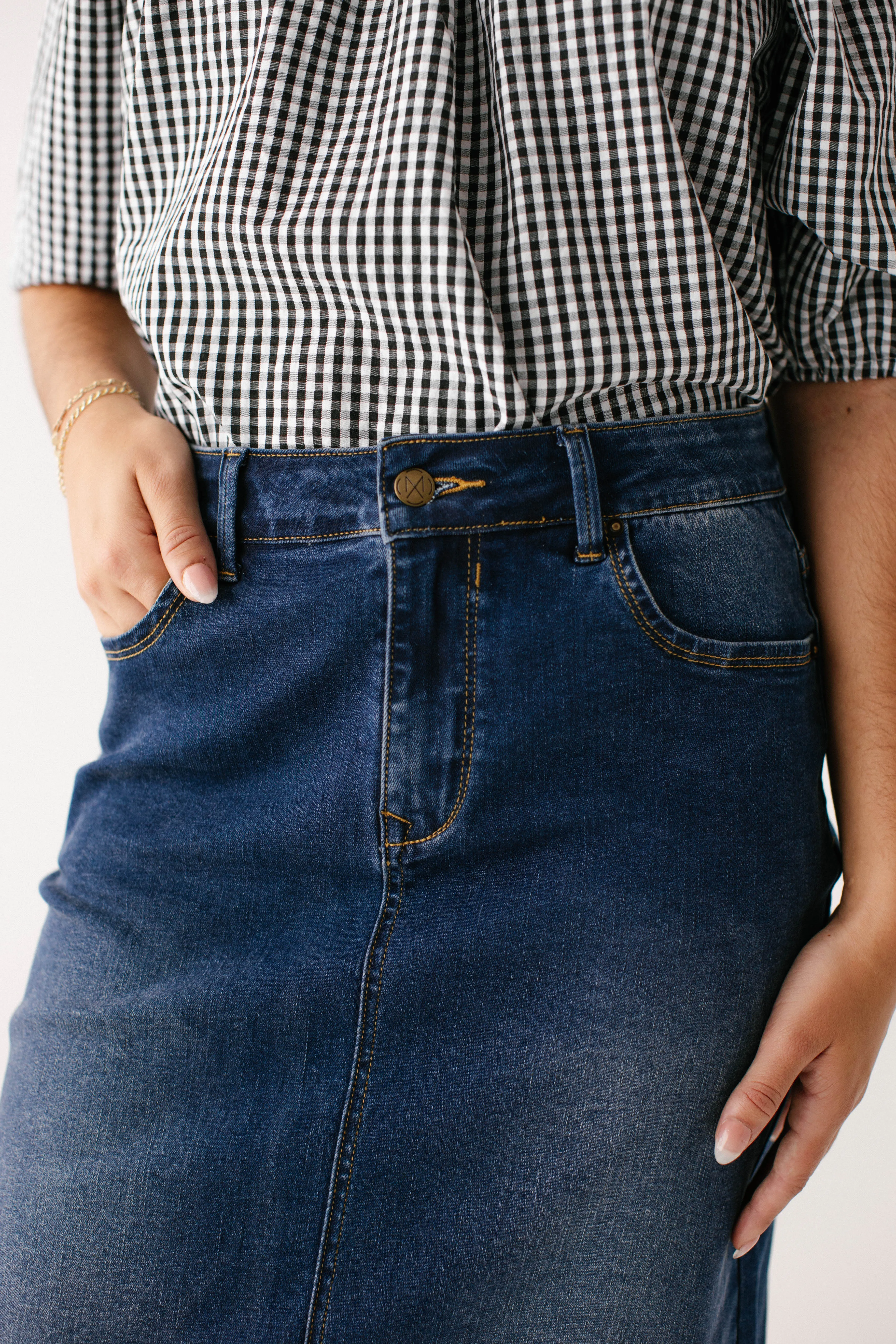 'Wren' Classic Denim Skirt FINAL SALE