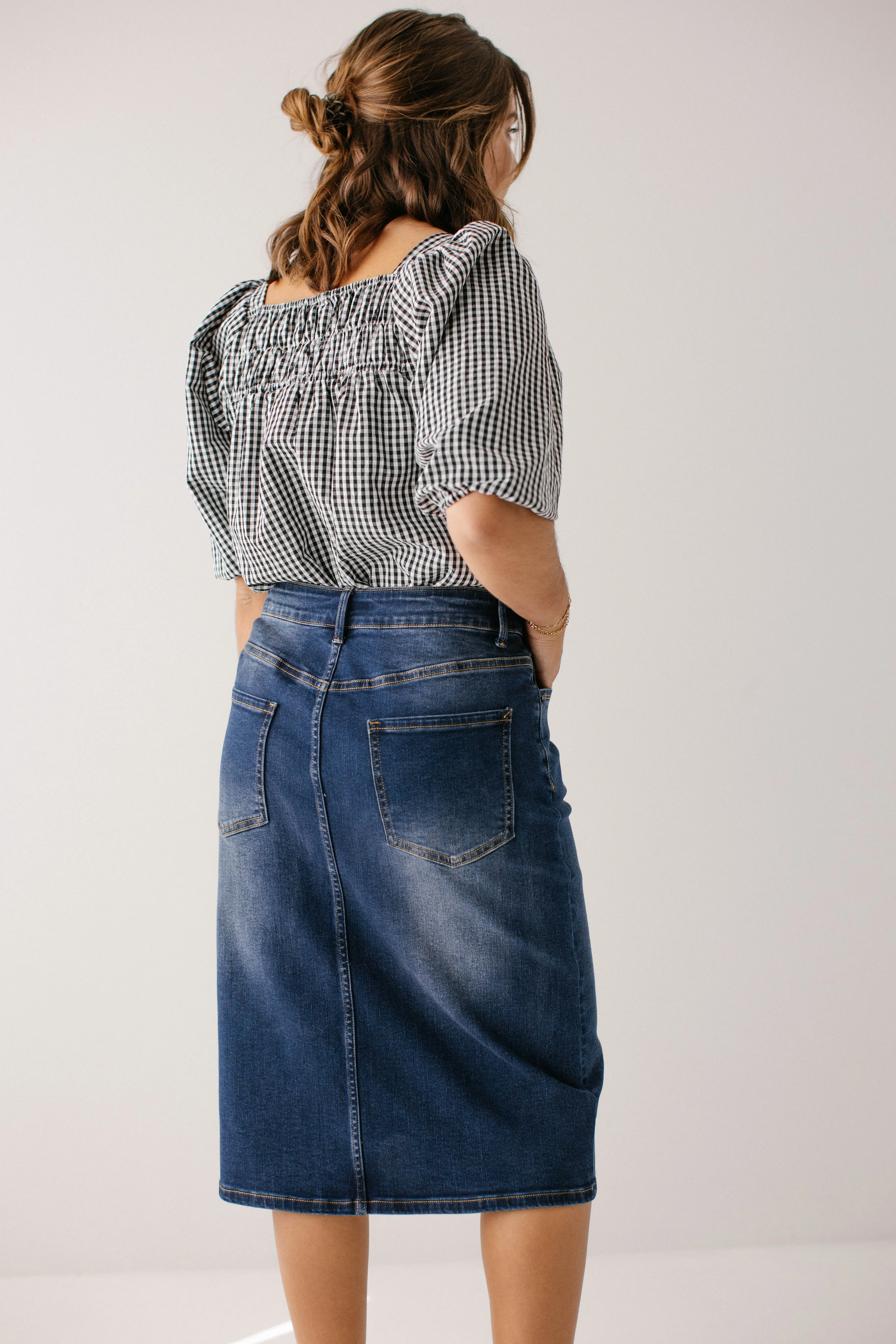 'Wren' Classic Denim Skirt FINAL SALE